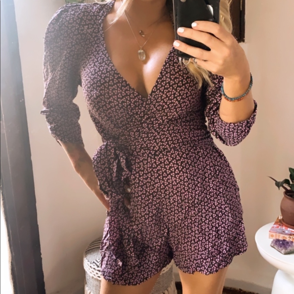 ZARA| floral romper